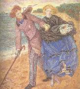 Dante Gabriel Rossetti Writing on the Sand (mk46) oil